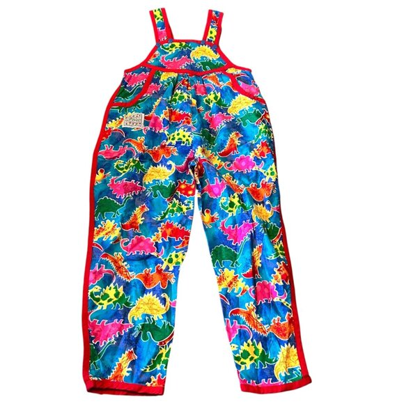 Vintage Scallywags Novelty Retro Dinosaur Dungarees 6 - Picture 6 of 6